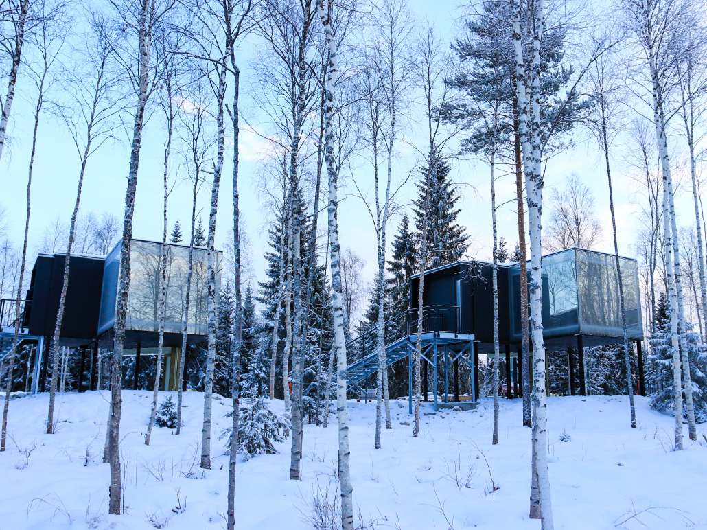 Winter scenery at the Silver Birch Resort
